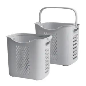 손잡이가 편리한 빨래바구니 2p