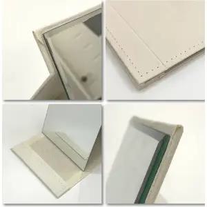 흰색 탁상거울 중 사각 스탠드 접이식