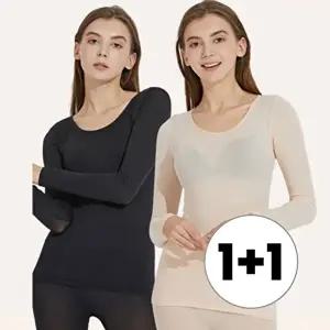 1+1 겨울여 자 내복 내의 한파 스판 상의 하의 세트 (KYR-WD4D902)
