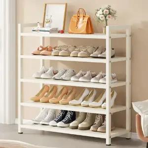 심플 스틸 선반 편리한 신발 정리 현관 깨끗한 신발장 수납함 학원 어린이집 4단 5단