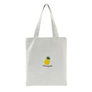 이시아르 ZOW337L2 데일리 파인애플 캔버스 에코백