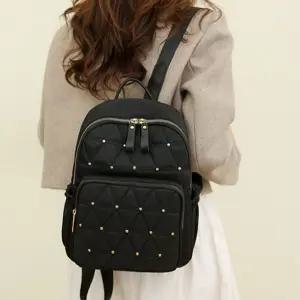 여성 폴카도트 퀼팅 백팩캔버스가방 캔버스백 여자 여자백 백팩 경랭배낭 경량백 가벼운