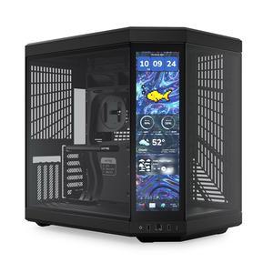 hite y70 터치 인피니트 듀얼 챔버 atx 미드 통합 터치스크린 케이스, 에스테틱