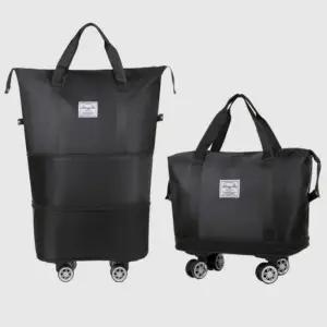 3단계 확장 가방 시장 바구니 편안한 바퀴 대용량 구조