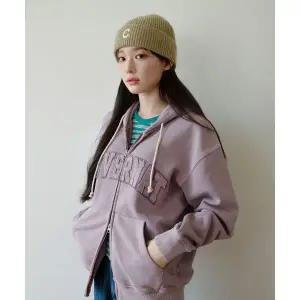 커버낫 [최윤지 ]피그먼트 아치로고 후드집업 Light Purple CO2503HZ21TP 948111