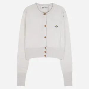 [비비안웨스트우드] 베아 울 크롭 가디건 그레이 멜란지 1803002 150444324