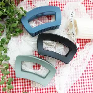 통통 사각 모양 대형 무광 헤어 집게핀 9colors kta6+6Clp