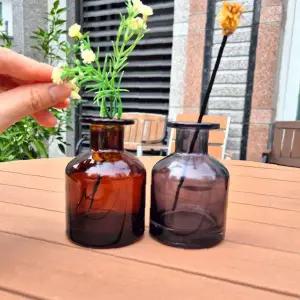 디퓨저 공병 150ml 갈색 유리병 방향제 용기 인테리어 소품 테이블 장식 홈데코