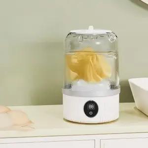 무선 초미니 속옷 휴대용 미니 세탁기 소형 접이식 오파오