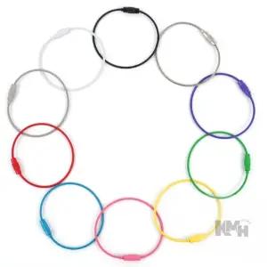 와이어 키체인 로프 체인고리 와이어고리 키링