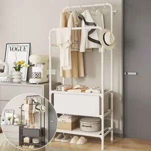 수납함 in 스탠드 행거 옷걸이 이동식 옷장 철제 헹거