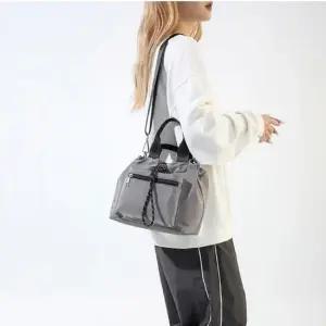 3컬러 나일론 버킷백 복주머니 스트링 포켓 크로스백 나일론가방 나일론백