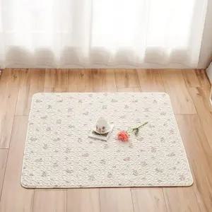 대형 러그 폴리에스터 다용도 인테리어 거실 러그 사계절 카페트 침실 가능 주방 세탁 누빔