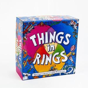 Things In Rings 가족 카드 게임 경량 논리 2~6인용 타입 20분 파티 퍼즐 보드