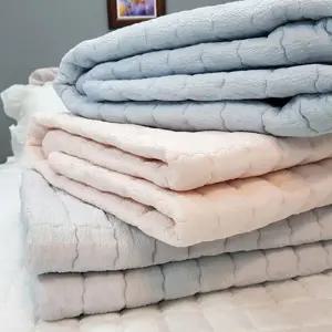 누빔 패드 퀸 퀸 침대 이불 여름 누빔 패드 시어서커 사이즈 침구