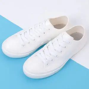 장화 데일리 로우컷 비오는날 여성 슈즈 장마철 운동화 키높이 스니커즈 여성비 고무 단화 로퍼 발목 방수