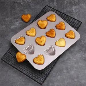 든든커머스 하트마들렌틀 틀 6구 제빵도구 하트