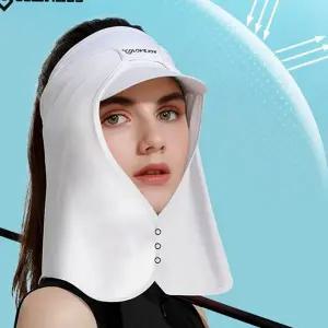 여성 자외선 차단 모자 야외용 넥케어 가리개 여성 선 캡 모자 얼굴 스포츠 넓은 등산 골프 활동 여름 쿨링