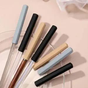 네일아트 붓 보호캡 3종세트 실리콘 브러시 먼지차단 위생보관 미용도구 케어용품