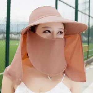 여성 농사 작업 모자 목가리개 농작업 밭일 여성 자외선 차단 모자 여름 아웃도어캡 아웃도어 통기성