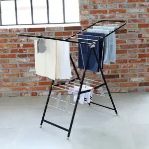 건조대 튼튼한 실내 와이드 빨래 건조대 다용도 접이식 이동식 스테인리스 베란다 양말 서랍