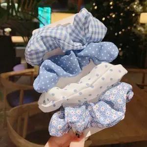 예쁜 041AGD92 블루계열 5컬러묶음 올림머리 곱창밴드 머리끈