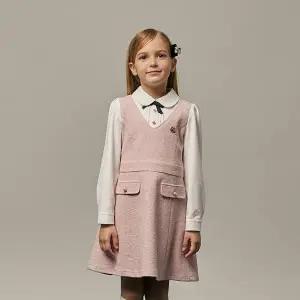 [보리보리/닥스리틀]닥스리틀 트위드 레이어드 원피스 DUF11NA53M_PK