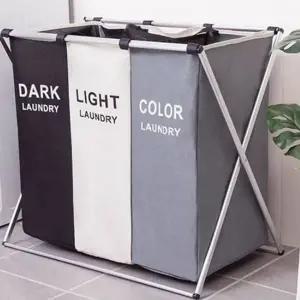 접이식 빨래 바구니 수거용 폴딩 접이식 빨래 바구니 대용량 세탁물 보관함 분리수거함 수납용 다용도 주방
