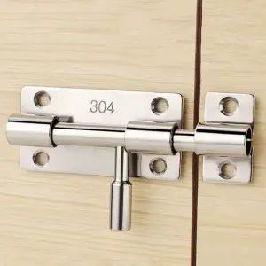 스테인레스 문 잠금 장치 슬라이딩 여닫이 출입문 스텐 빗장 잠금 장치 방문 자물쇠 도어락 화장실 문고리