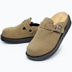 캐주얼슈즈 남자 벨트 쿠션 블로퍼 캐주얼 키높이 슬리퍼 슈즈