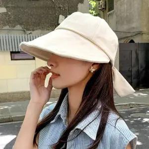 여름 여행 패션 여성모자 리본 매듭 디자인 6컬러 패션모자 코튼 썬캡