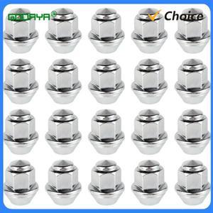 포드 바퀴 5/20Pcs 휠 너트 M12x1.5 19mm 16 진수 60도 테이퍼 탄소 철강 도금 교체 OEM 1678260