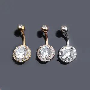 코넛 3종 배꼽 피어싱 골드 로즈골드 실버