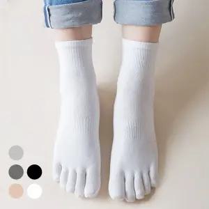 남성 신축성 좋은 소재 땀배출 발편한 발가락 양말 VYi7+7FRO