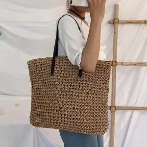 라탄 숄더백 쇼퍼백 짐가방 여행가방 왕골가방 데일리 UZe2+1guT