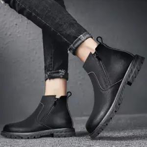 캐주얼 베이직 남성용 옆 지퍼 데일리 첼시부츠 남자워커 남성워커 남자부츠 남성부츠