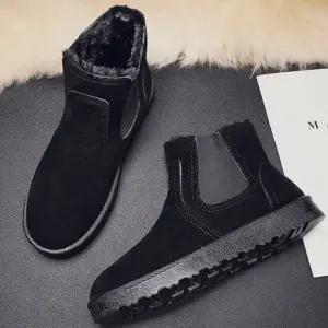 혹한기 겨울 부츠 남성 앵클부츠 방한 기모 안감 내피 패딩화 할머니털신발 털신