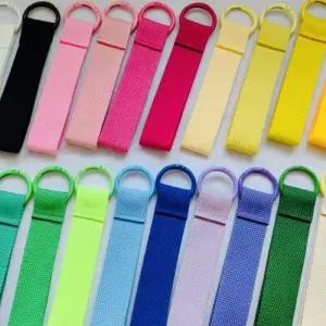 컬러 스트랩키링 패브릭 키홀더 키링꾸미기 네임택
