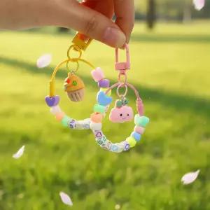 1인용 파스텔 드림 비즈 키링 만들기 세트 열쇠고리 가방고리 부자재 취미 선물 단체 체험 활동 재료 봄이오나봄 키트