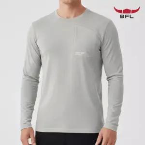 버팔로 남성 아웃도어 스판 라운드 긴팔 티셔츠 BFL 109 신축성 좋은티