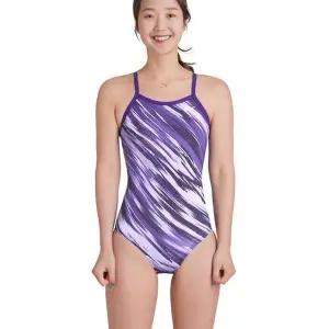 [나이키스윔](신세계 사우스시티) 여성수영복 스카이 스트라이프 레이서백 자수 앤 로우컷 NESSA043-536