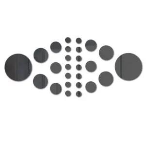 인테리어 욕실 거실 아크릴 블랙 원형 거울 시트지