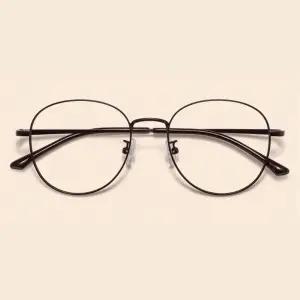가벼운 베타티타늄 라운드 안경테 남자 여자 공용