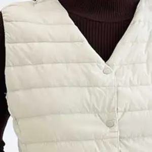 쌀쌀할때 오리털 경량 패딩조끼 실내외 똑딱이버튼 가을 겨울 베스트 점퍼 자켓 방한복 아우터 바람막이