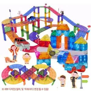 매직레이스 도로 자석블록286 기관용 어린이집 유치원 돌봄교실 특수교육 특수학급 인지교구 언어치료