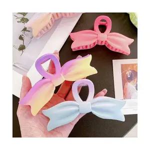 100635 파스텔 리본 그라데이션 집게핀 RNR-0125