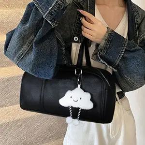 숄더백 여성 클래식감성 키링 데일리백 스타일 사각 볼링백