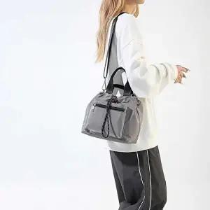 여성쇼퍼백 여성 버킷백 복주머니 숄더백 손잡이 복조리 나일론