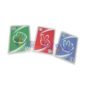 야외놀이 카드게임 가위바위보카드 60X90MM PVC 가위바위보게임 여행용 놀이