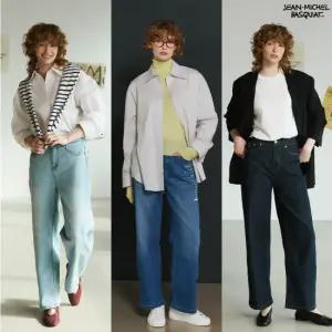 바스키아 26SS 여성 컬러웨이 오버다잉 데님팬츠 1종